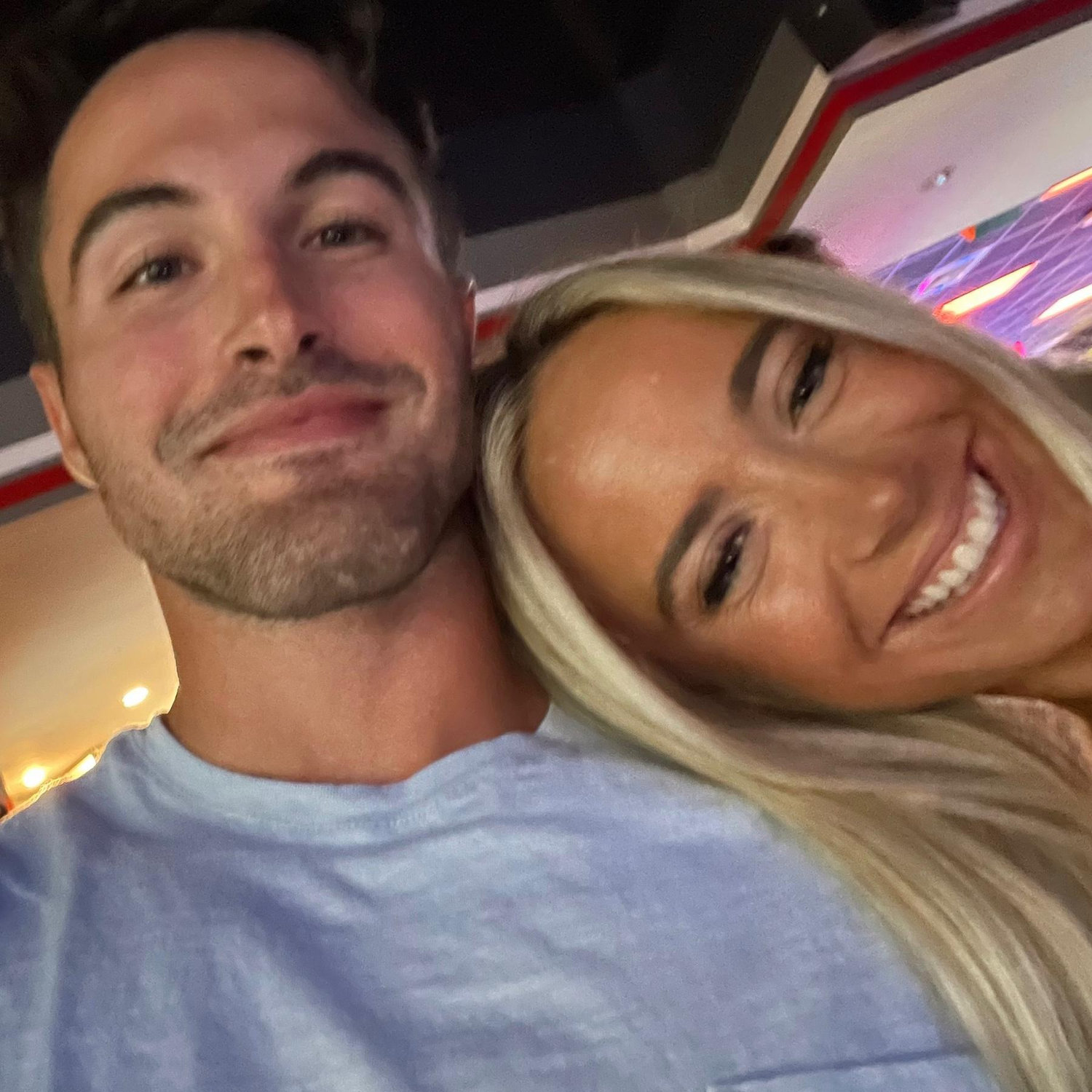 Our first picture together during our bowling date!