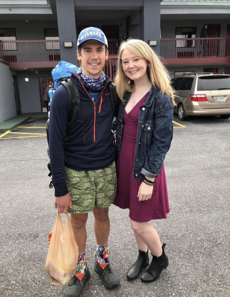 Our first visit together during Isaac’s 2019 Appalachian Trail Thru-Hike, Hot Springs/Black Mountain, NC