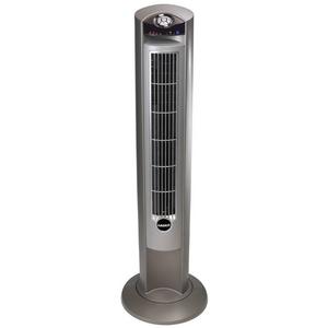 Lasko Wind Curve Fan with Fresh Air Ionizer, 42-Inch, Silver (2551)