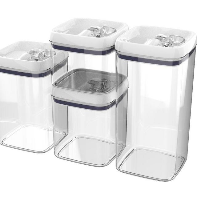 Better Homes & Gardens 4 pack Flip-Tite Square Food Storage Container Set
