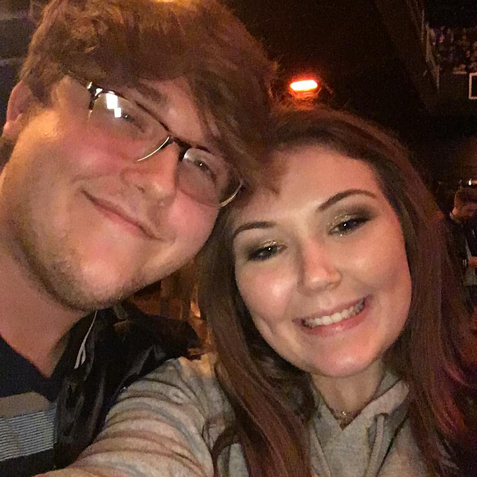 At Evan's favorite artist's (Jon Bellion) concert! Our first concert together, and Evan's first concert EVER! The beginnings of our concert addiction. The Ballroom at Bayou Place, Houston TX. 6.29.19.