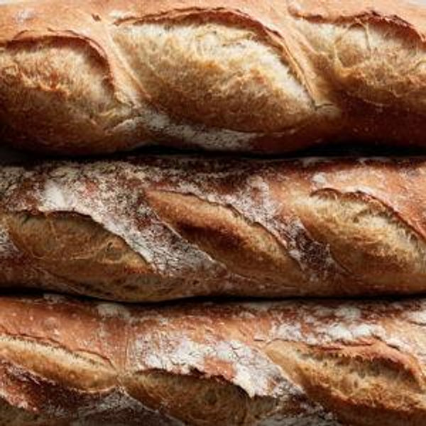 Baguette with cheese