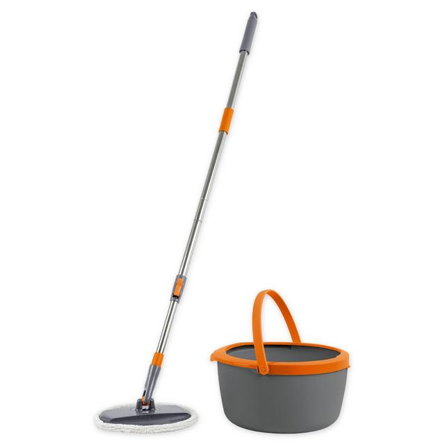 Casabella® Compact Spin Cycle Mop with Bucket Set in Graphite/Orange