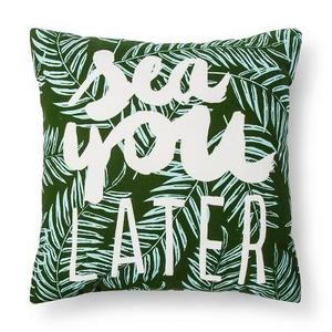 Sea You Later Throw Pillow (18"x18") Green - Pillowfort™