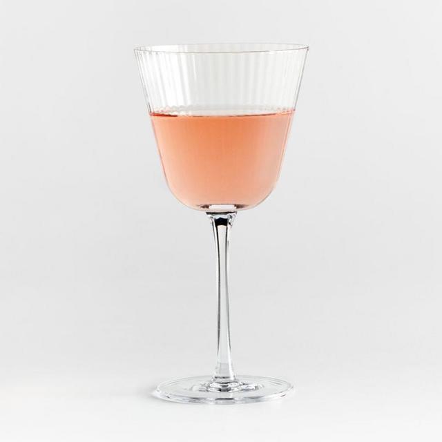 A Coste Tall Optic Wine Glass by Athena Calderone
