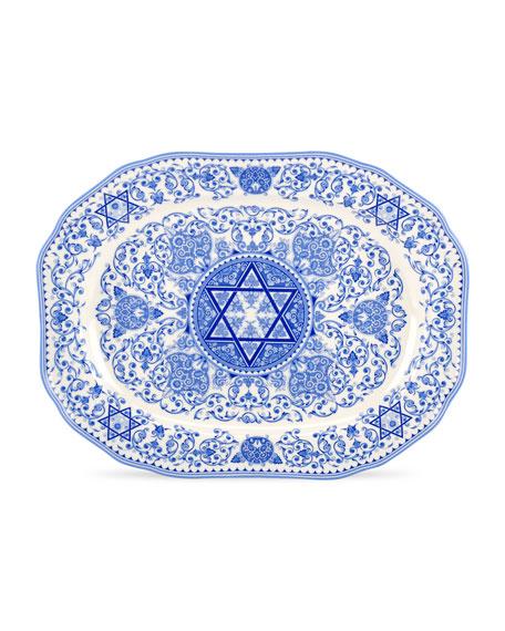 SpodeJudaica Oval Platter