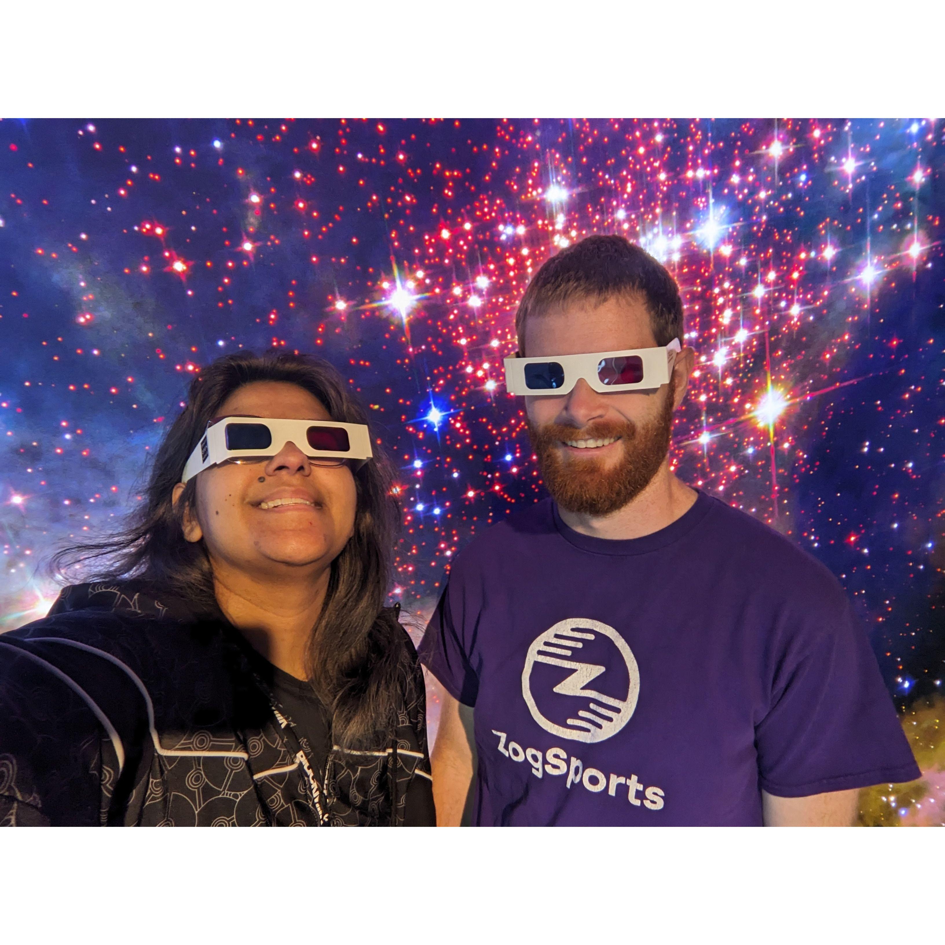 Sam & Rocio Enjoy Chabot Space Center