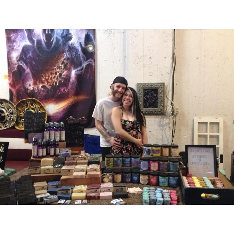 Krystalles Candle Craft fair! I was so proud of her.