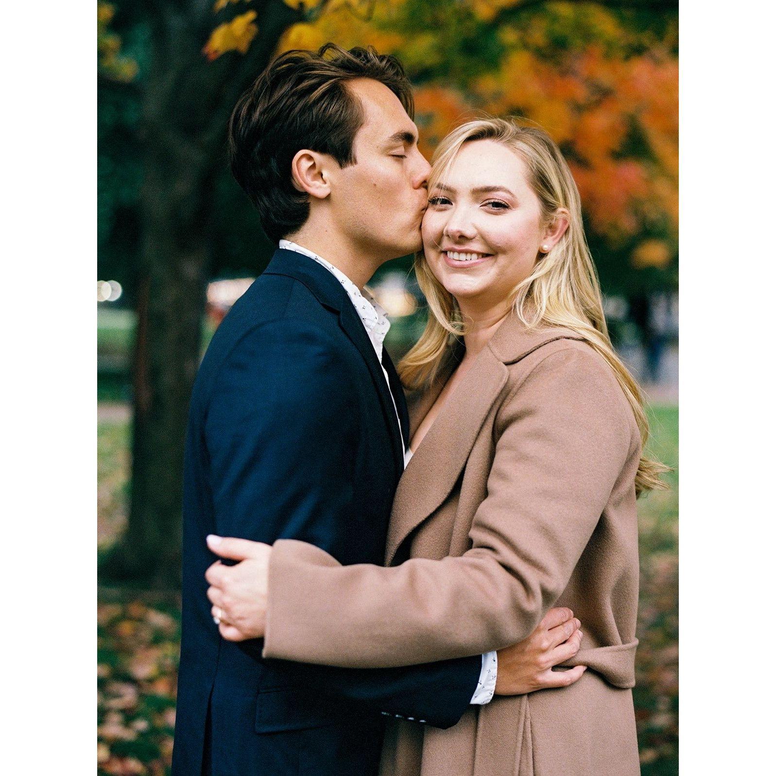 Engagement photos in Boston