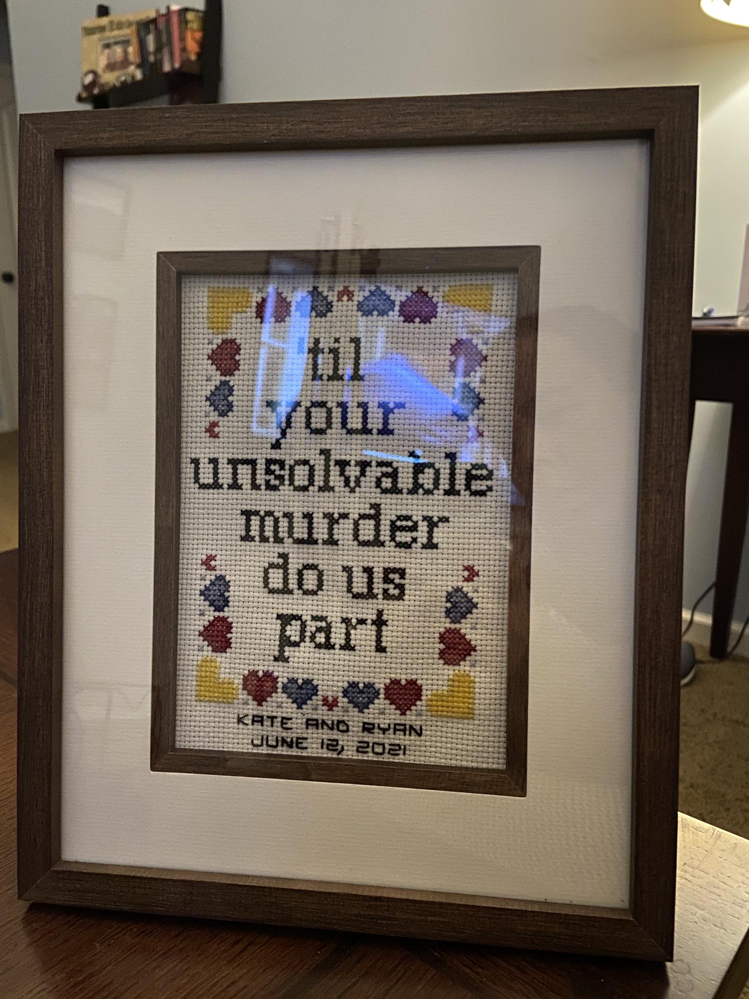 Thank you to Ashley for this wonderfully accurate cross stitch pattern!