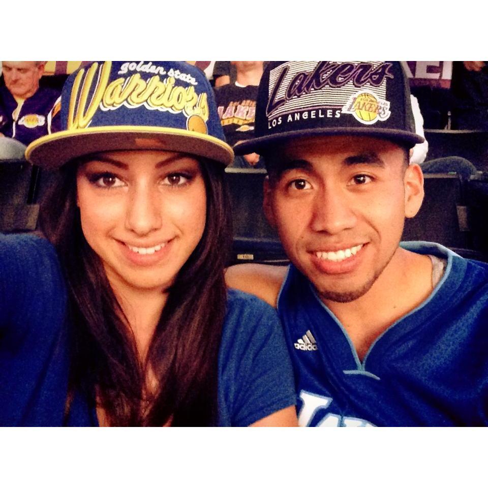 April 2013 - Our first basketball game together. Went to watch the Lakers vs. Warriors at Staples LA