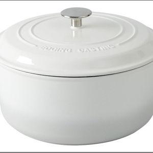 Dutch Oven Pot with Lid, 6 Quart Round Dutch Ovens Dual Handle, Bread Oven for Bread Baking, Oven Safe up to 500°F, White