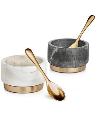 Hotel Collection - Modern Marble Condiment Bowls, Set of 2, Created for Macy's