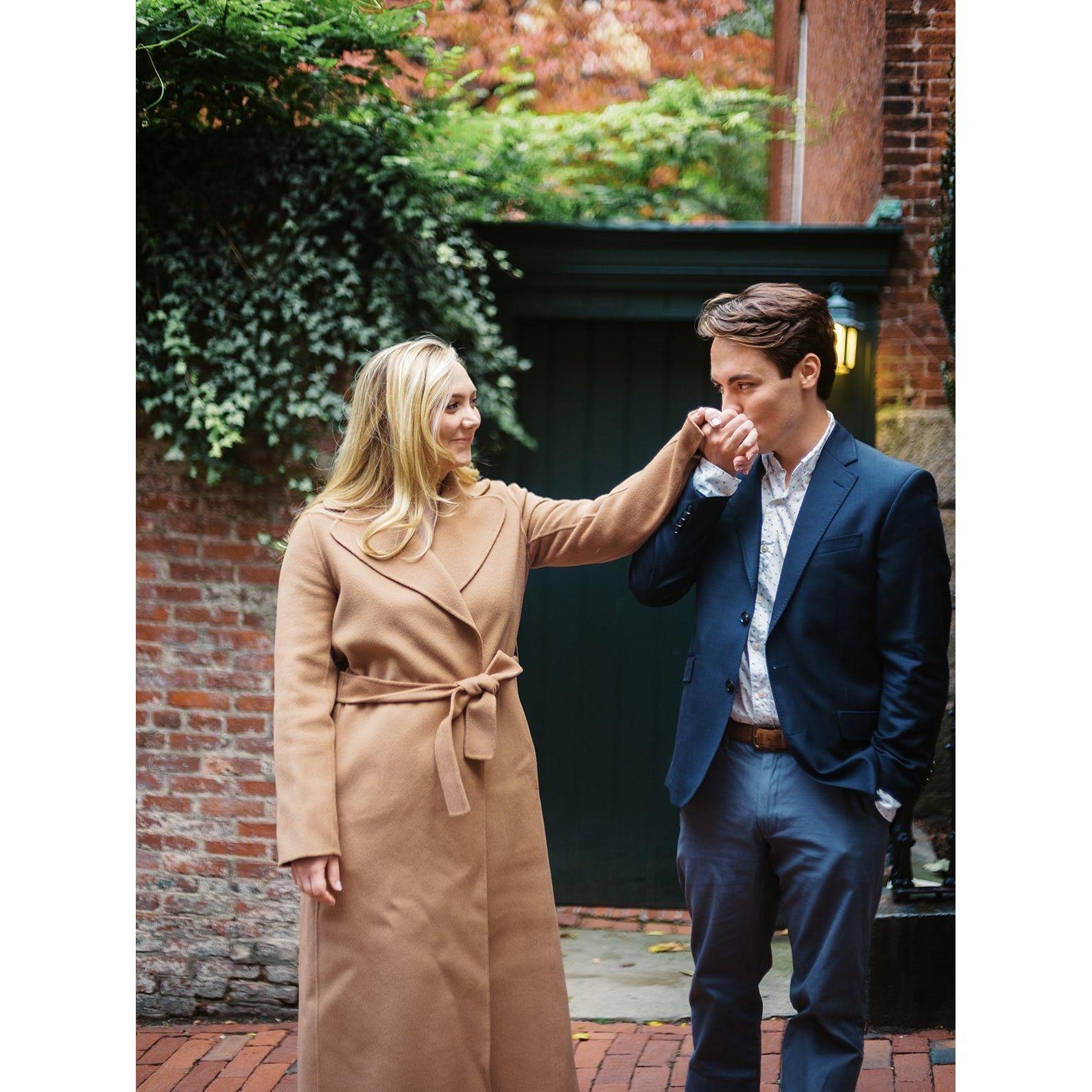 Engagement photos in Boston