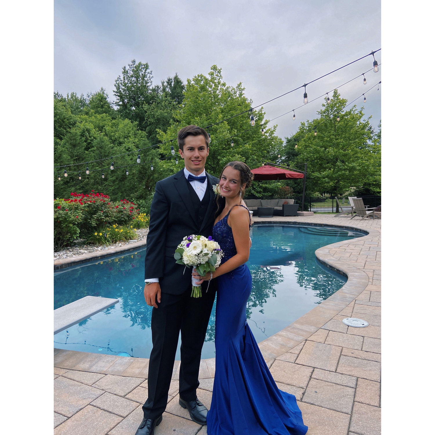 COVID DIY "Prom" at Bridesmaid Olivia's House, Summer 2020