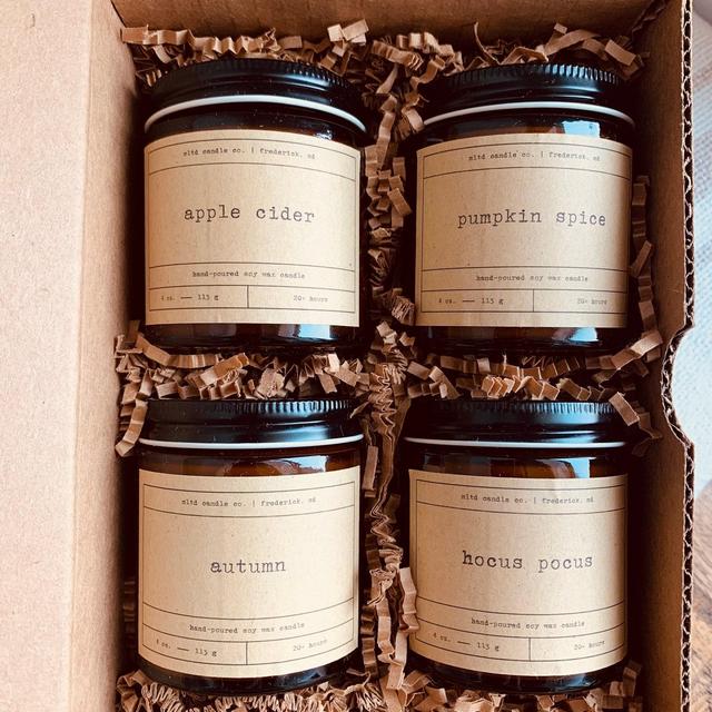 Fall Candle Sampler Pack | Fall Candle | Soy Fall Candle | Fall Scented Candle | Handmade | Dye Free