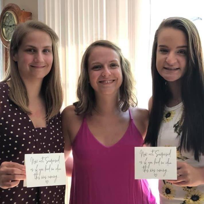 Bride, Bridesmaids Ayden and Hannah