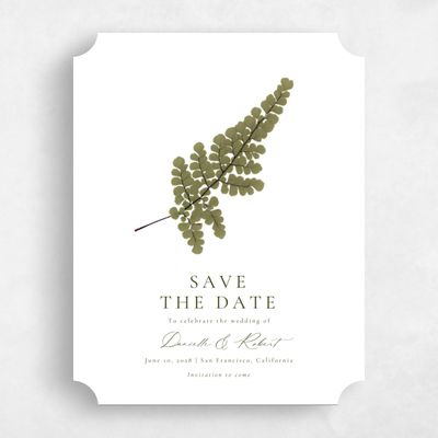 White Ticket Wedding Save the Date - Dane Portrait