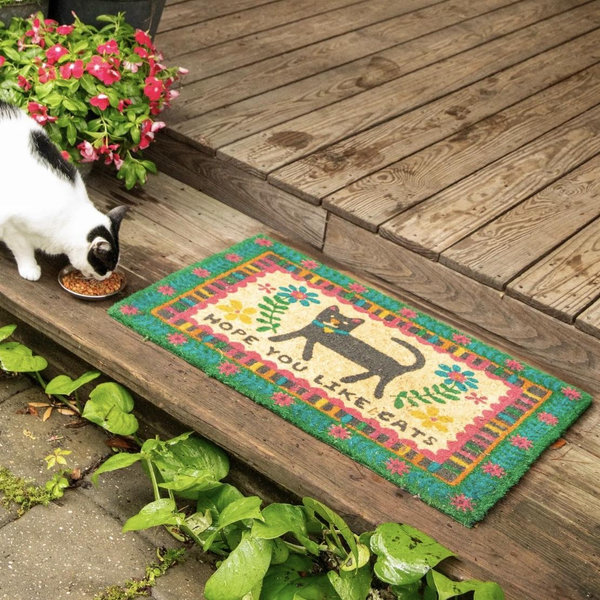 Bungalow Doormat - Hope You Like Cats