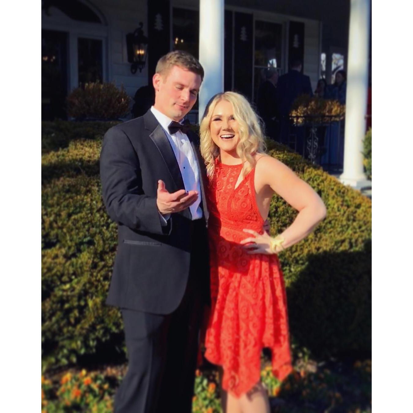 Having fun at Tim & Gretchen Milich's wedding!