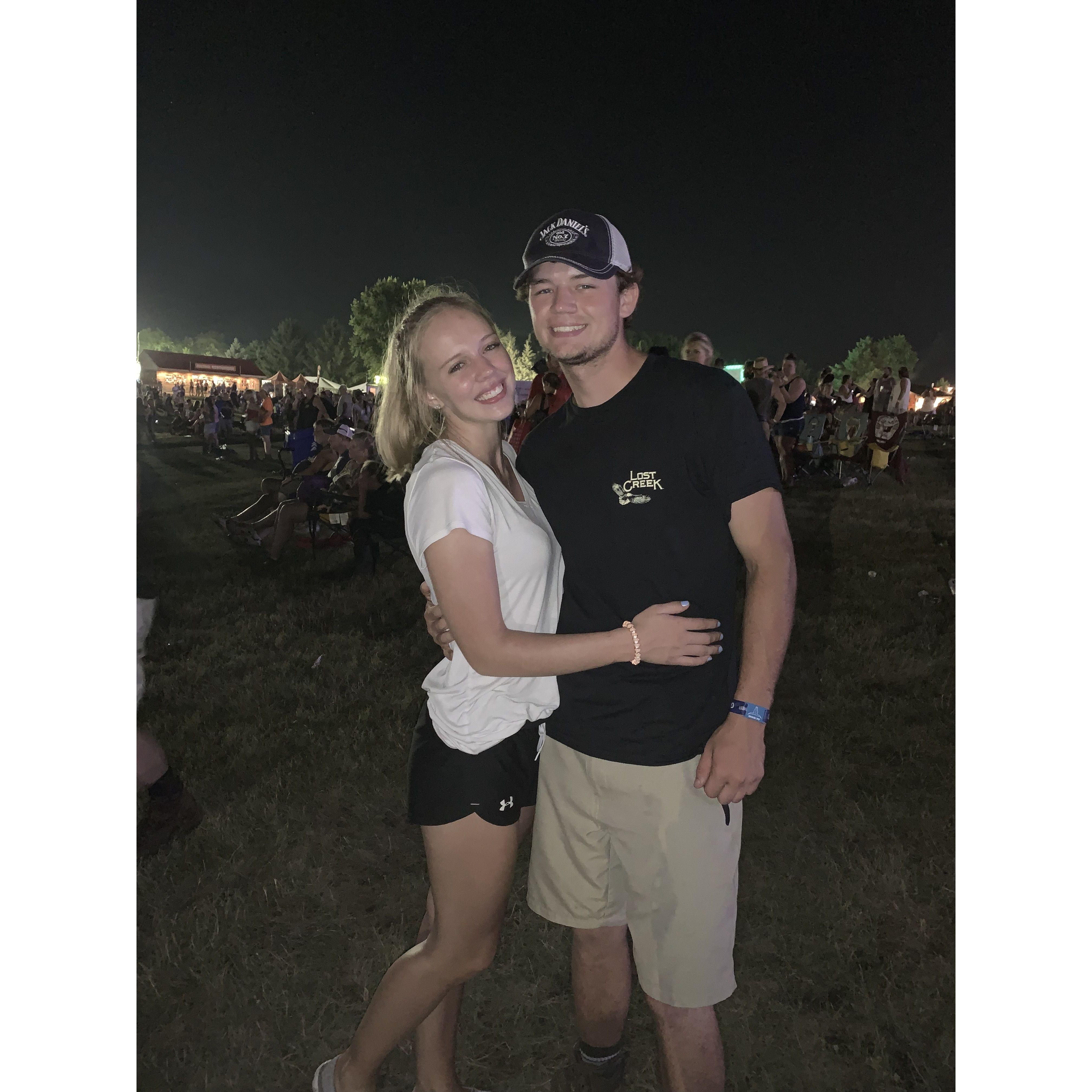 Hannah and Andy's 2nd or 3rd (can't remember) Country Thunder together