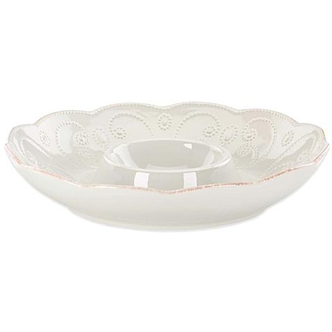 Lenox® French Perle™ Chip and Dip in White