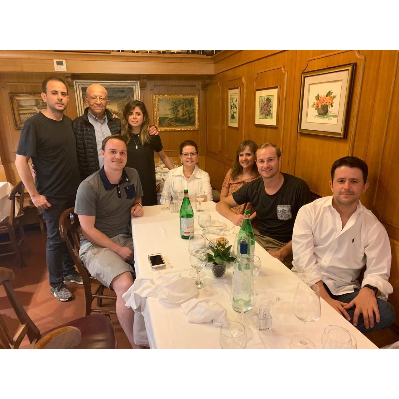 Our families first meeting years ago in Rome!