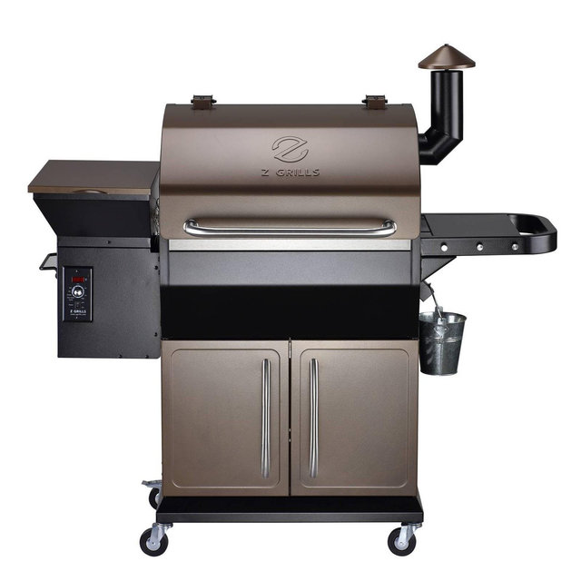 ZPG-1000D Wood Pellet Grill BBQ Smoker Digital Control with Cover - Brown - Z Grills