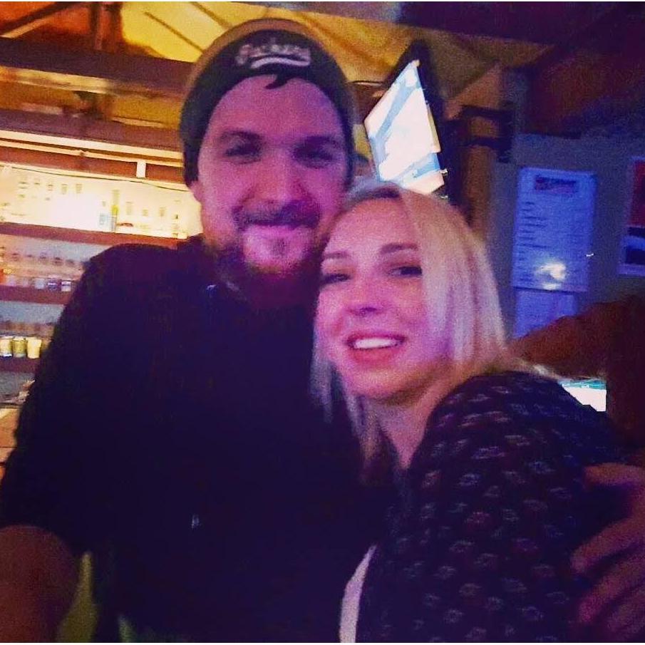 A rare picture of our first date at Fret's and Friends! January 29, 2016