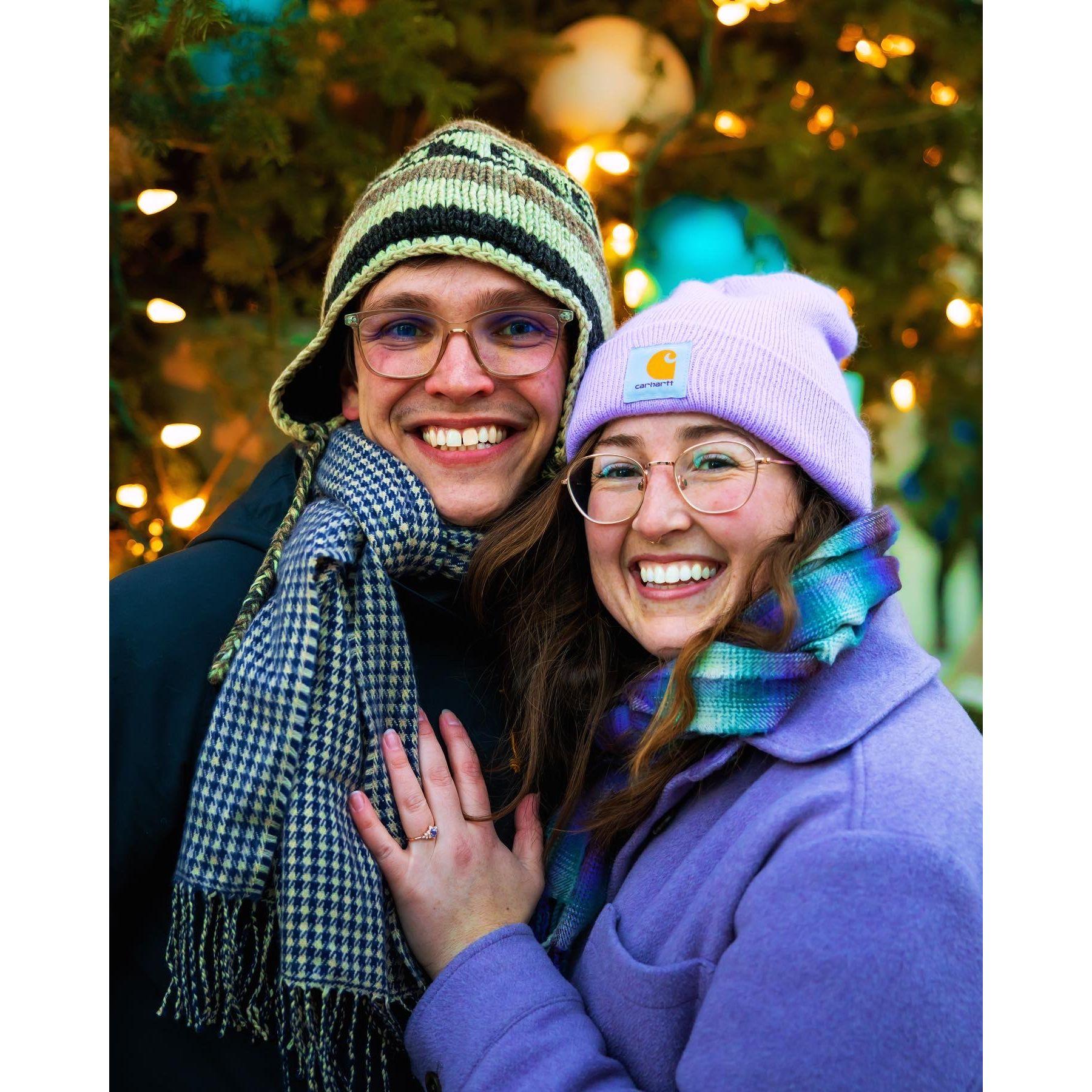 Fun fact, a professional photographer just happened to be there and got all the best moments of our engagement in real time. Additionally, Tristan had a camera set up a few yards away :)