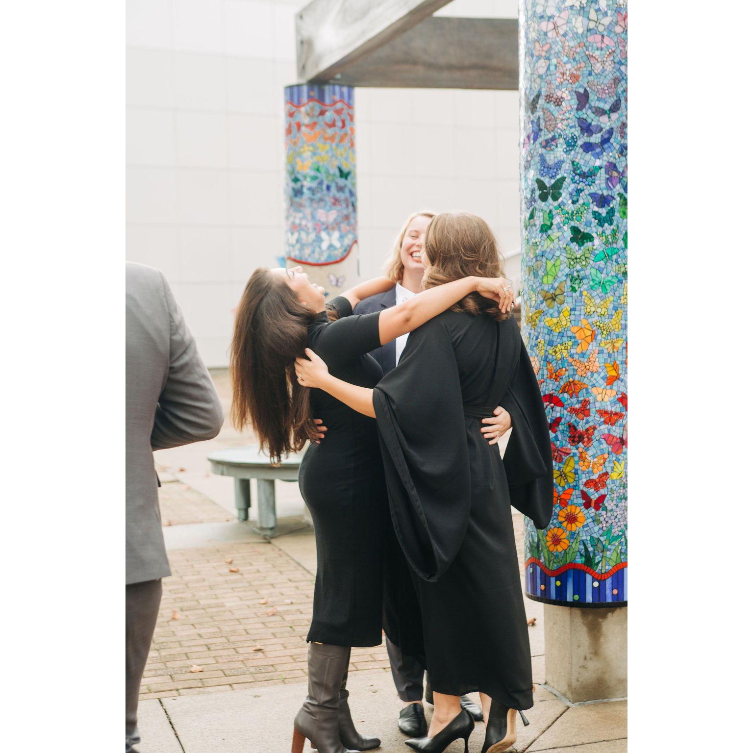 Thankful for one another at Olivia and Andre's wedding