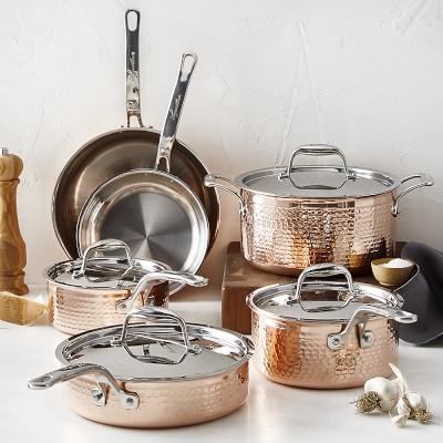 Lagostina Martellata Hammered Copper, 10-Piece Set
