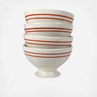 Vintage Stripe Au Lait Bowl, Set of 8