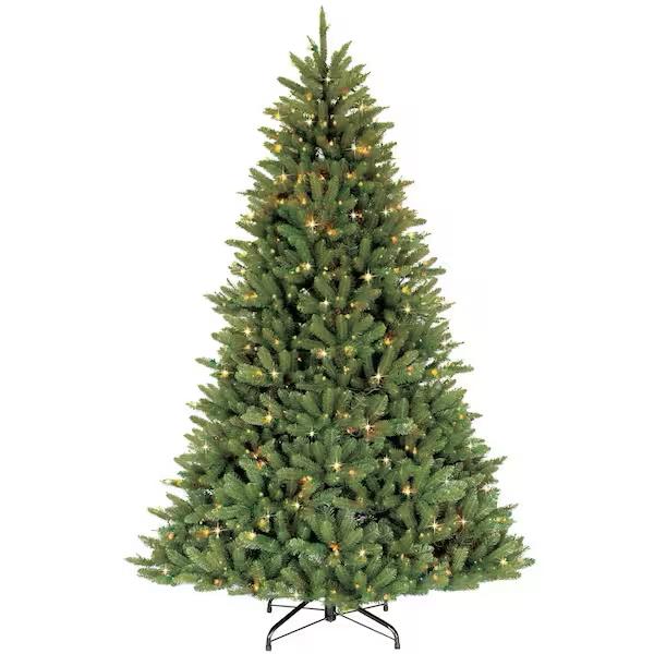 Puleo International 6.5 ft. Prelit Incandescent Fraser Fir Artificial Christmas Tree with 500 UL-Listed Clear Lights 277-FF-65C5