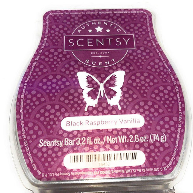 Scentsy, Black Raspberry Vanilla, Wickless Candle Tart Warmer Wax 3.2 Oz Bar, 3-Pack (3)