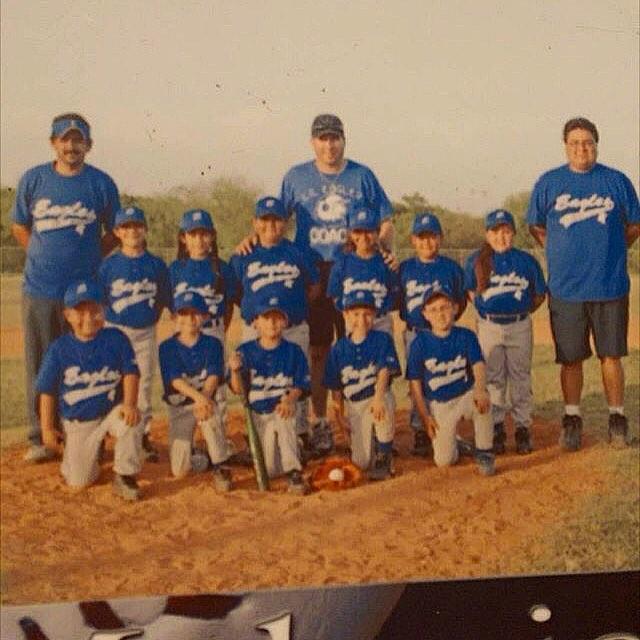 Our first picture! Can you spot Andrew and I?