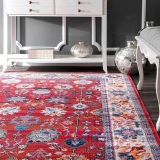 Classic Tinted Floral Area Rug
