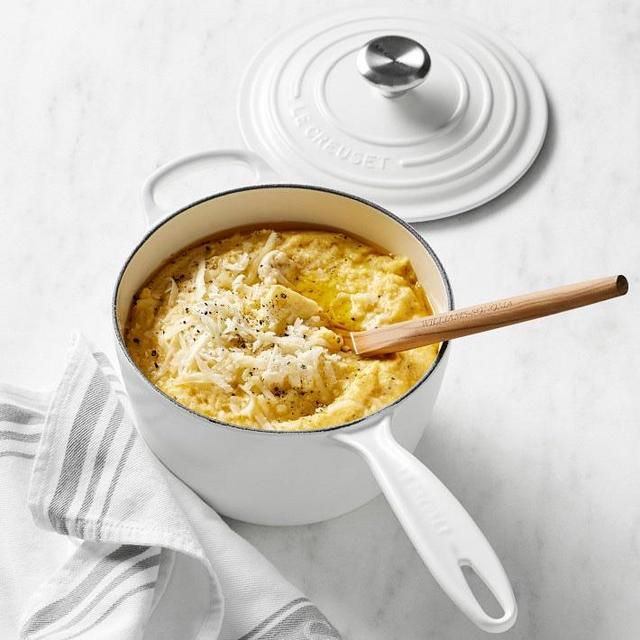 Le Creuset ® Signature 1 3/4-Qt White Enameled Cast Iron Saucepan