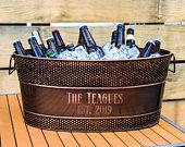 Personalized Copper Beverage Tub /...