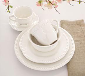 Emma Cereal Bowl, Set of 4 - True White