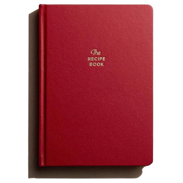 Kunitsa Co. Recipe Book to Write in Your Own Recipes, Blank Cook Book and Recipe Journal - Gift for a Chef (Red)