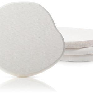 Diatomaceous Earth Coasters Set of 4 ( White)