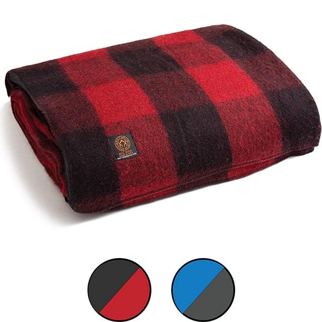 Arcturus Patterned Wool Blankets - 4+ Pounds Warm, Heavy, Washable, Large | Great for Camping, Outdoors, Sporting Events, or Survival & Emergency Kits