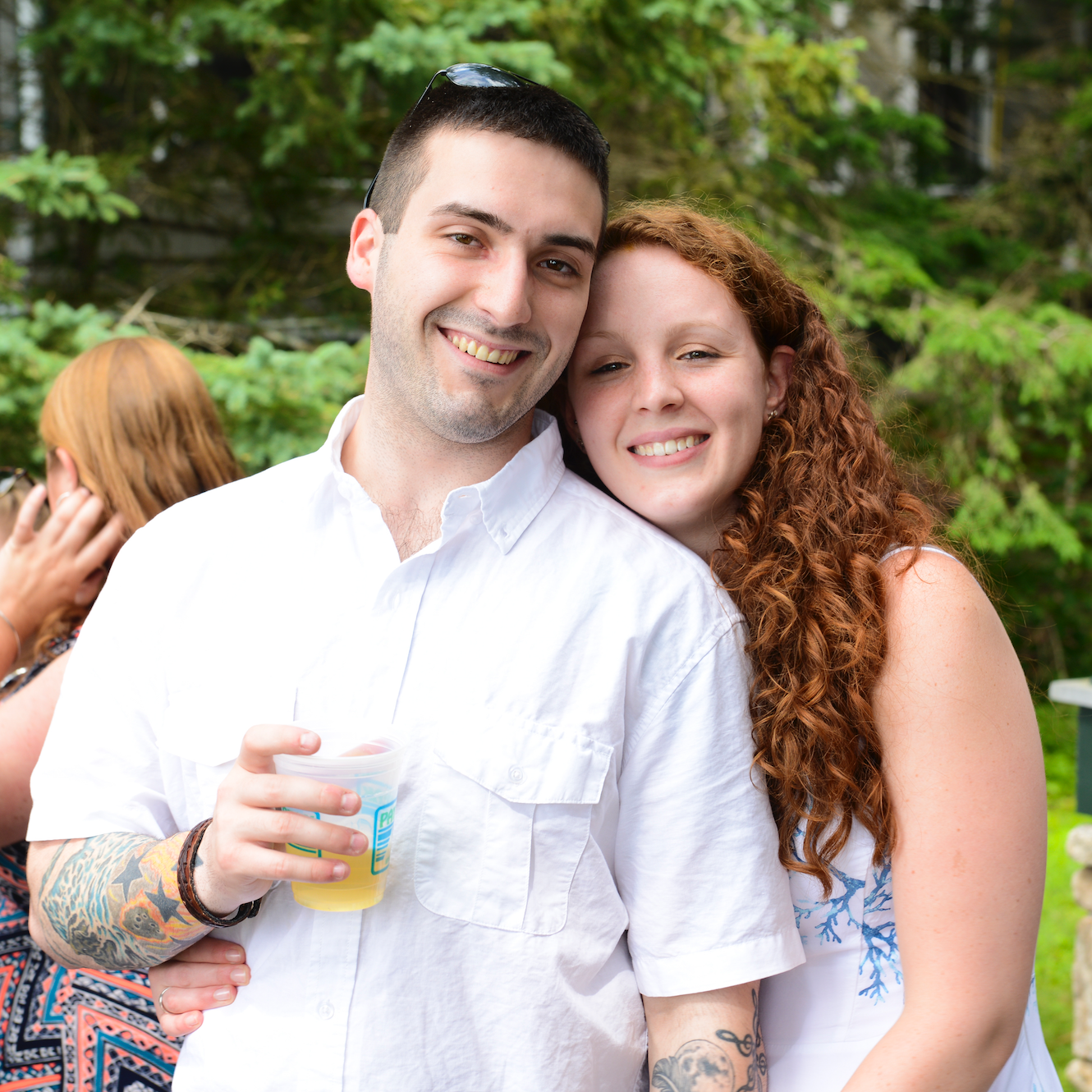 At Celeste's graduation party in the summer of 2016