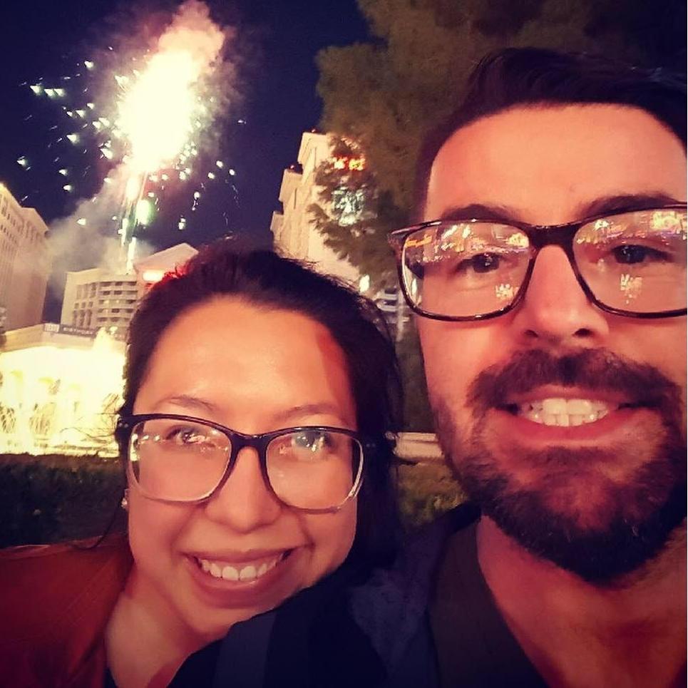 Engagement day complete with fireworks