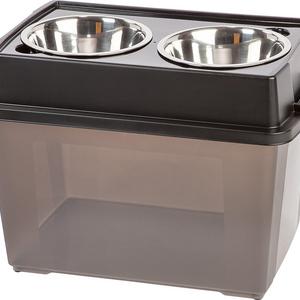 IRIS Airtight Elevated Storage Feeder with 2 Stainless Steel Bowls