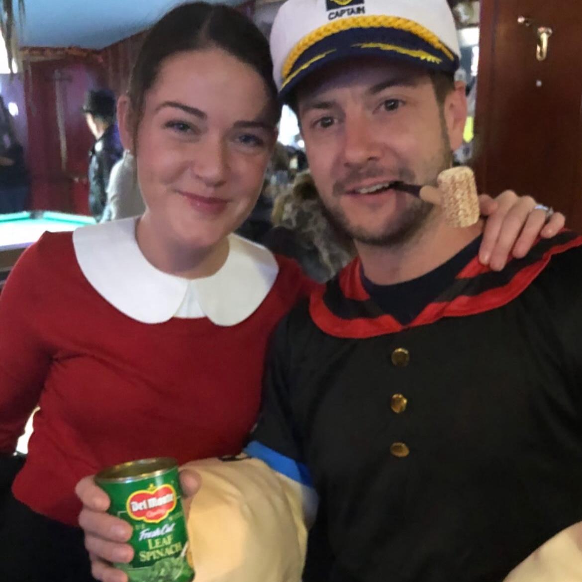 Olive Oyl and Popeye - Halloween 2024