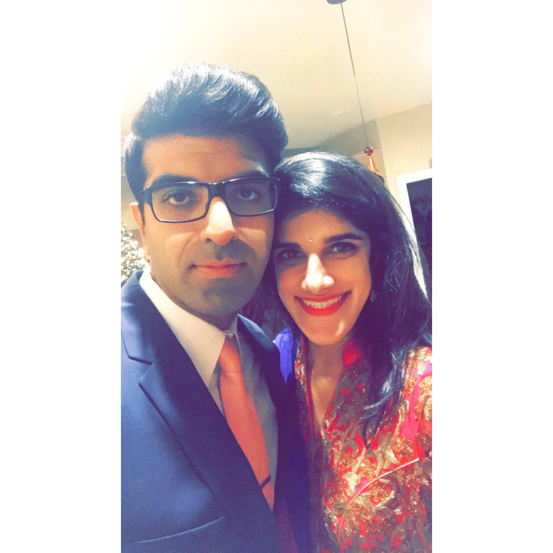 Our first Indian party together