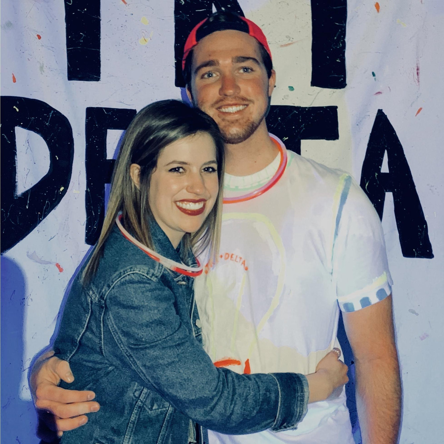 This is Jacob and I's first photo together (at a Tri Delta date party)!
