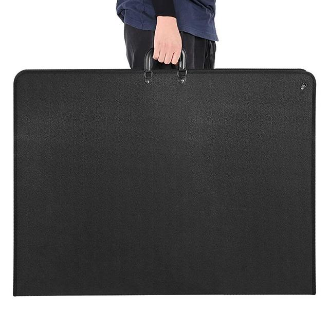 1st Place Products Professional Art Portfolio Case - 24 x 36 Inches - Light Weight & Durable - Shoulder Strap & Handle Options - Three Inside Pockets - Water Resistant - Documents Posters Monitors